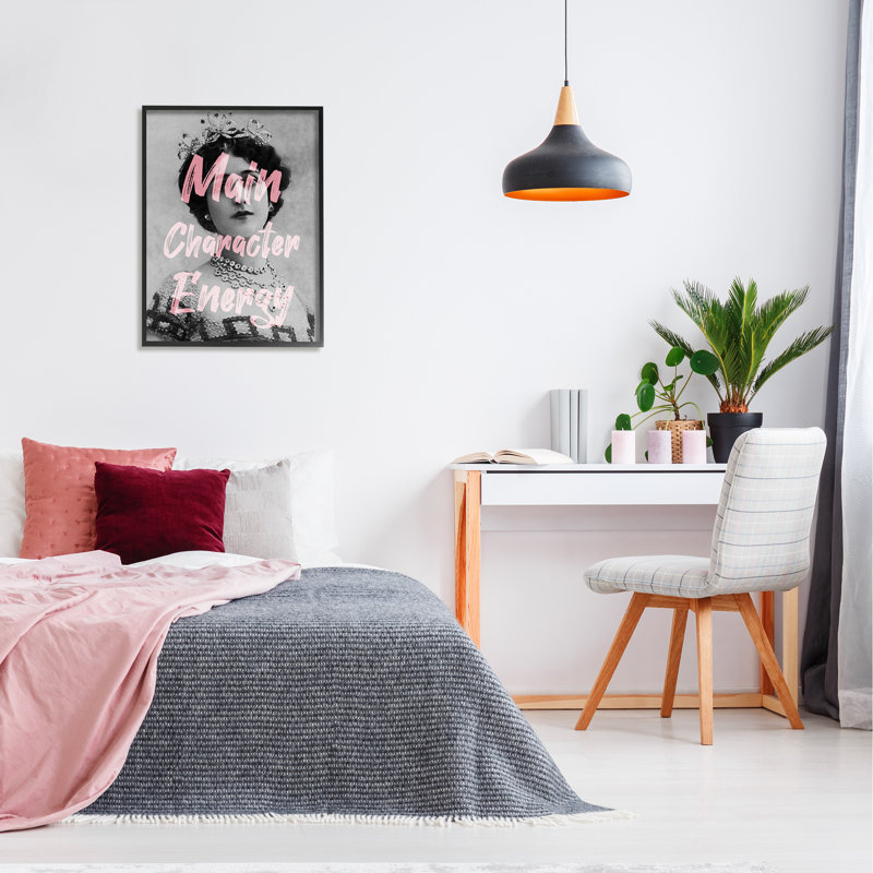 Giclée, art texturé par Daphne Polselli, H 30 po x l 24 po x P 1,5 po, Giclée encadrée noir minuit