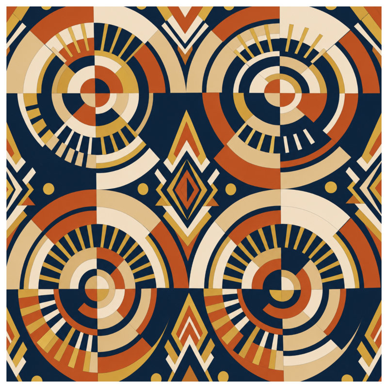 Geometric Circles Pattern Comforter, Twin Extra Long