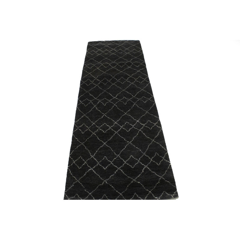 Performance Wool Geometric Indoor Rug, Runner 2'8'' x 8'