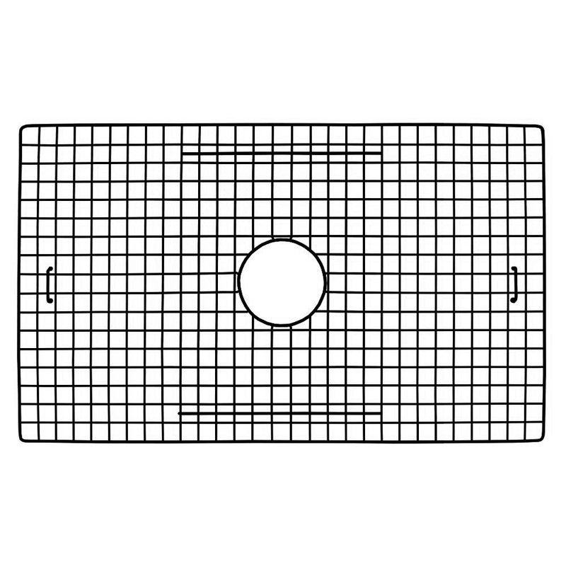 Grille d'évier 29 po x 17,5 po, Noir mat