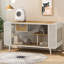 Maison pour chat 55,12 "avec verre trempé, pour le salon, le couloir, le bureau et d'autres espaces-79895730