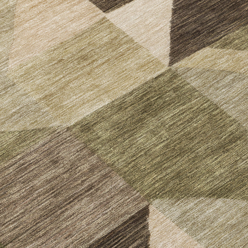 Machine Washable Indoor/Outdoor Jozwiak ACN2373 Geometric Rug, Rectangle 2'6" x 3'10"