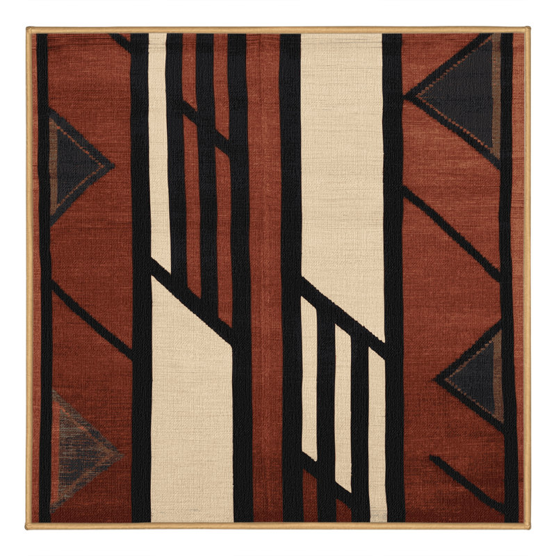 Machine Washable Turkish Brown Area Rug, Square 3'