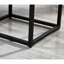 Table de bout avec rangement Celestial Base en métal. 17,49 l x 17 P 24 H-193138864-193138865