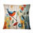 Green Mid Century Mod Nature III - Abstract Midcentury Printed Throw Pillow
