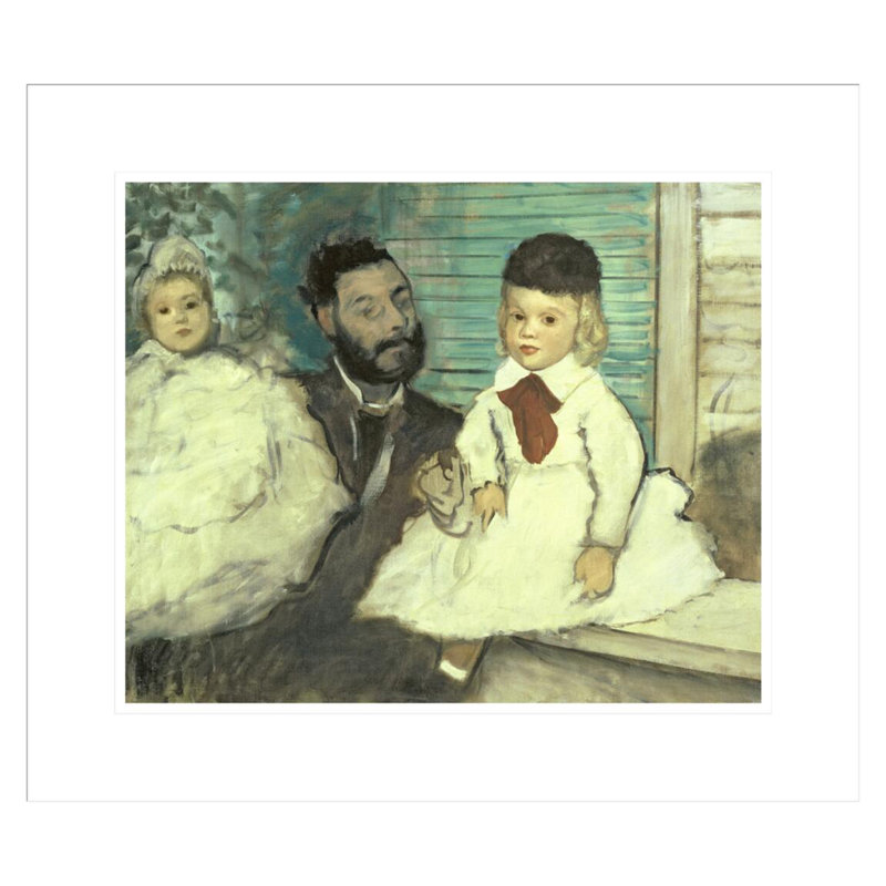 «Comte Le Pic and His Sons» par Edgar Degas, impression giclée encadrée, H 17,75 po x l 20,39 po