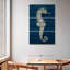 Hippocampe antique Brampt sur bleu I-108543267