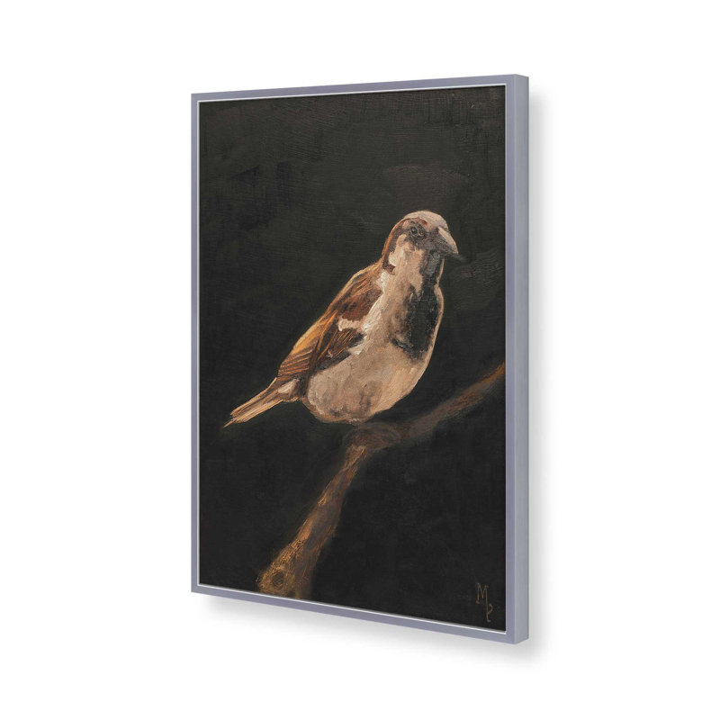«Bird Études I» par Marian Parsons, reproduction d'art, H 36 po x l 24 po, Impression sur cadre ouvert sans papier mat