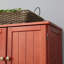 Armoire de rangement à 8 portes avec 4 tablettes en cerisier pour une efficacité énergétique