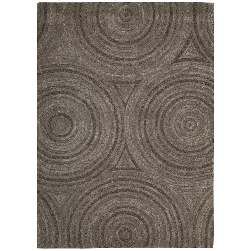 Rocco Wool Geometric Indoor Rug, Rectangle 4' x 6'