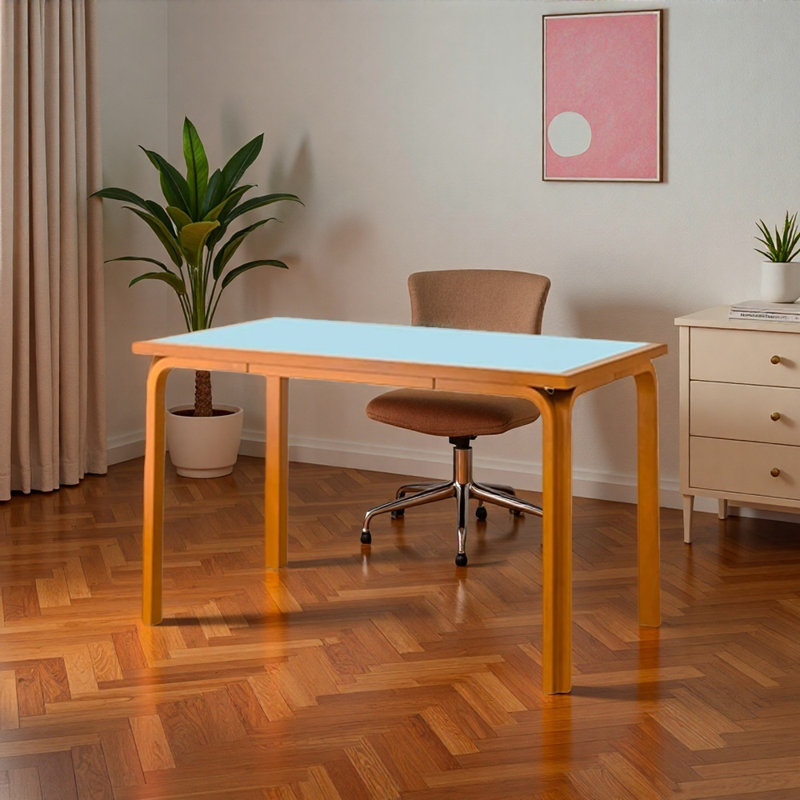 Bureau d'écriture Creative Creative, Bleu clair, H 29,52 po x l 55,11 po x P 31,49 po