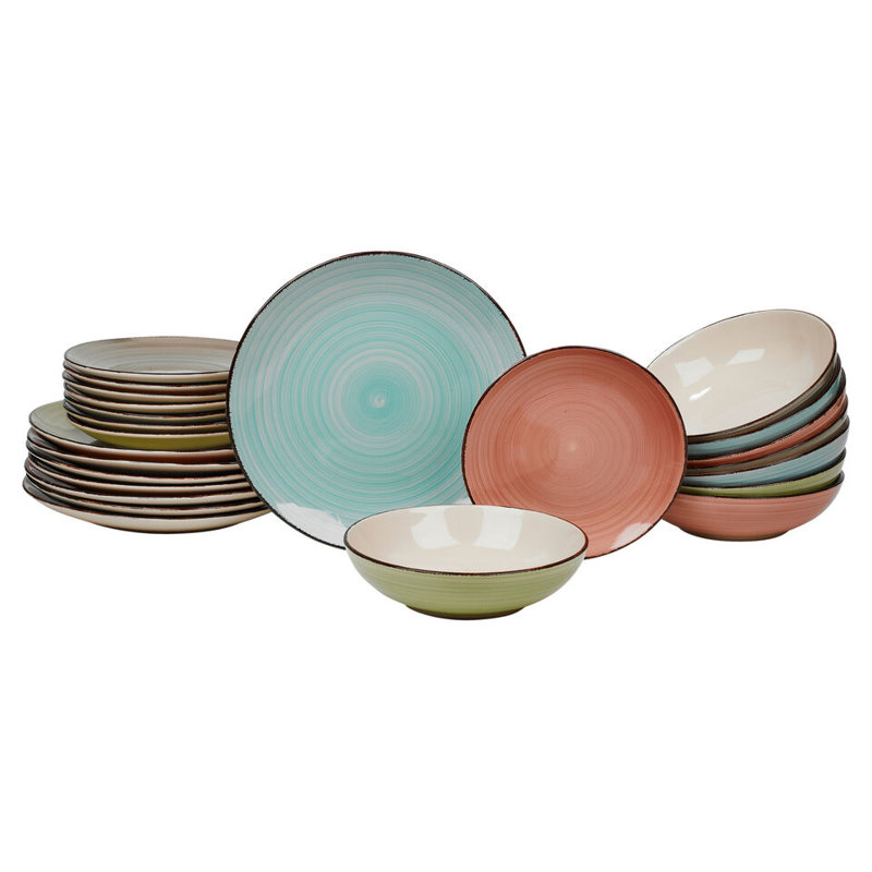 Ceramic Dinnerware Set 24 Piece - Service for 8