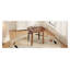 Extendable Round Dining Table for 2-4 People - Folding Rubber Wood and MDF Base