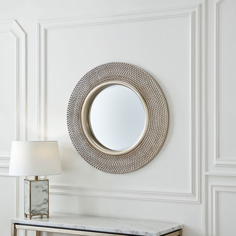 Julien Flat Wall Mirror, Silver Leaf