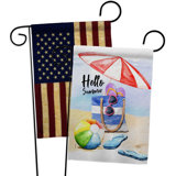 Double Sided 18.5'' H x 13'' W Polyester Garden Flag