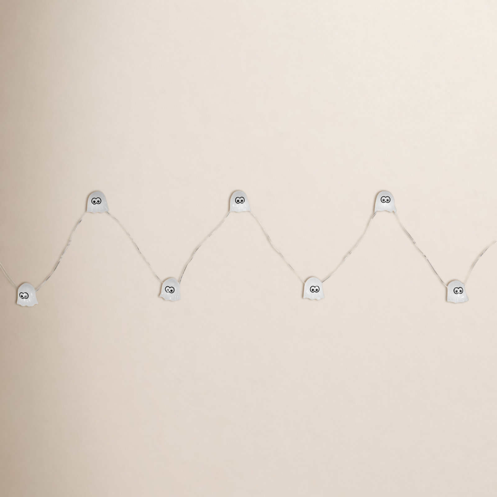 10-Count Halloween Ghost LED Fairy Lights