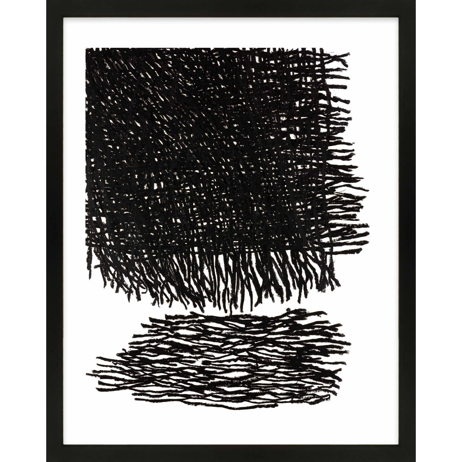 Drina "Passing Storm" Print by Stephanie Dennis, Black, 30" H x 24" W  x 1.25" D