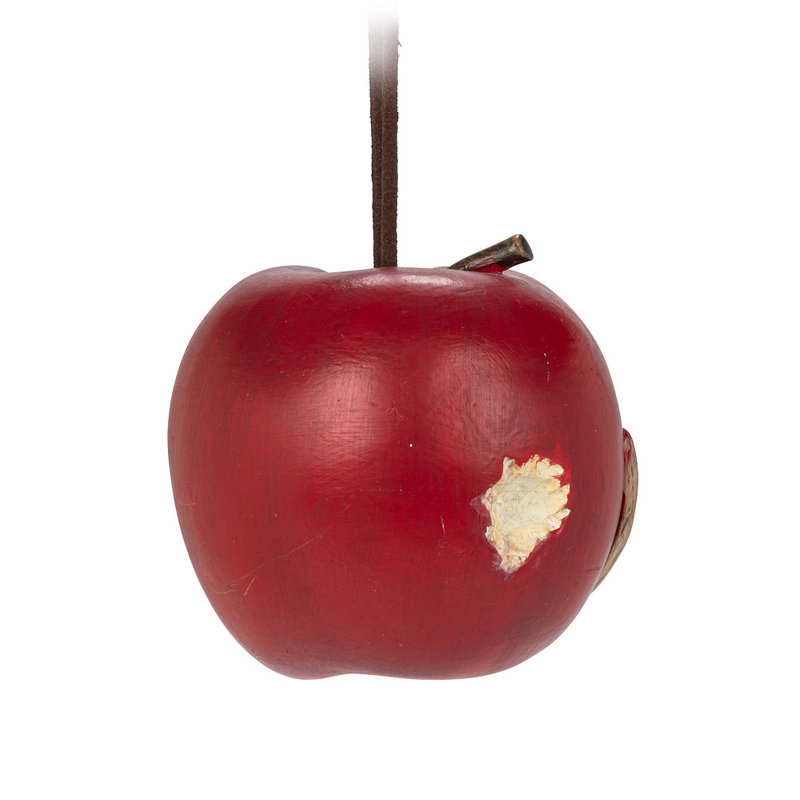 Ornement suspendu souris avec pomme
