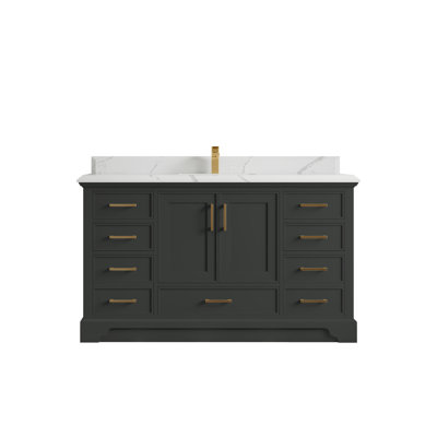 Meuble-lavabo simple avec plateau Charlotte 60