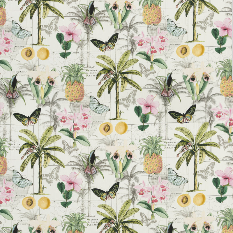 Carnival Orinoco Cotton Blend Performance Fabric, Tropical