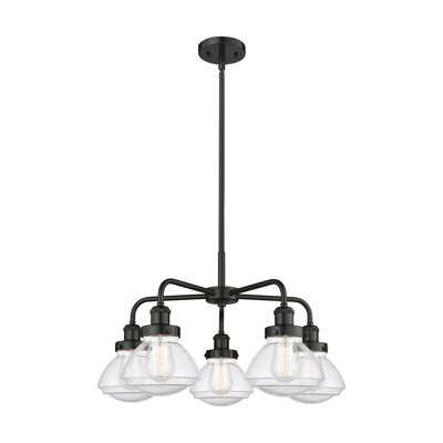 Almarosa 5 - Light Glass Dimmable Chandelier