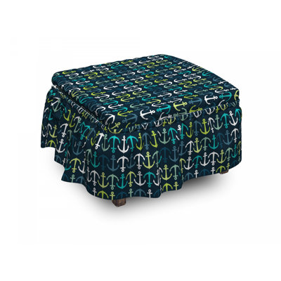 Box Cushion Ottoman Slipcover