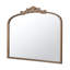 Console de 40 po x 31 po à conception arquée et miroir de style classique pour salle de bain
