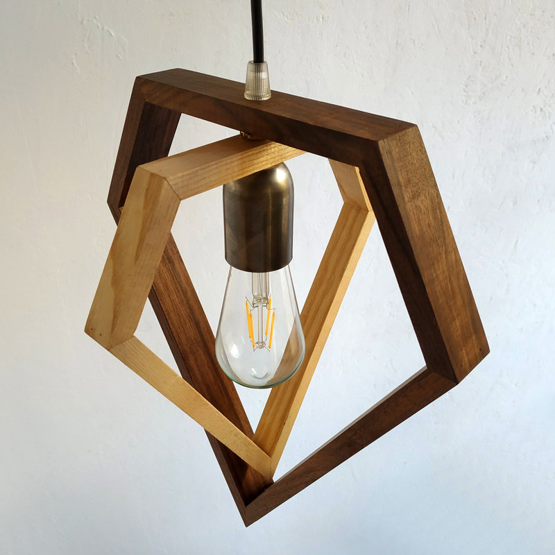 Chesson 1 - Light Oil Geometric Pendant