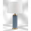 Cylinder 55cm Metal Ceramic look Table Lamp-47219205-47219204