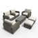6 - Person Patio Conversation Sets with Cushions