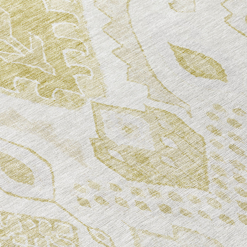 Tapis intérieur / extérieur en polyester tissé à la machine Mahaney, Rectangle 1 pi 8 po x 2 pi 6 po