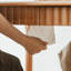 Ensemble de table multifonctionnel en bois massif raffiné-111362421