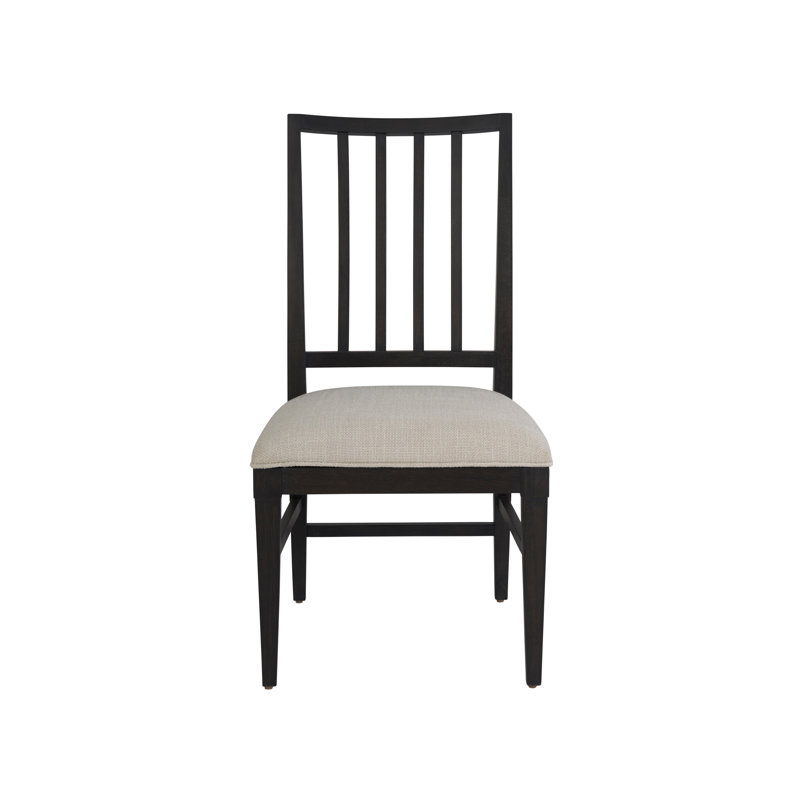 Coalesce Solid Wood Slat Back Side Chair, Black