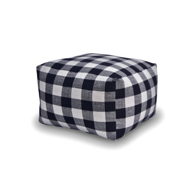 Pillow Poufette Square - Check Me Out Fabric - Made In Usa