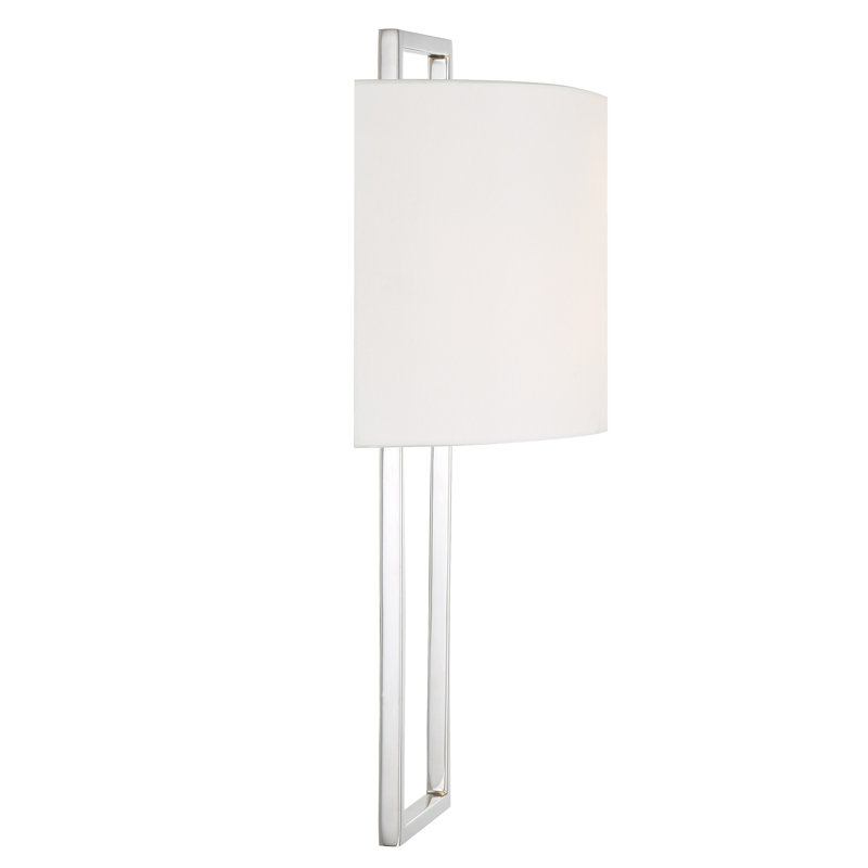 Bucktown Steel Flush Mounted Sconce, Polished Nickel 