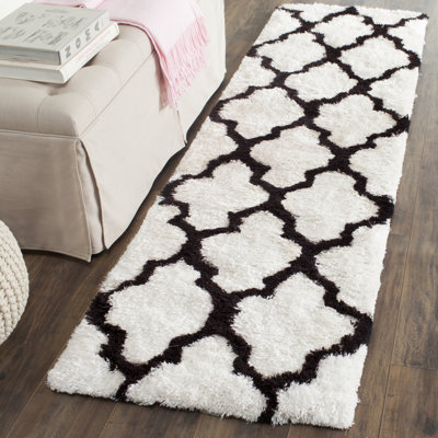 Rozanne Shag Hand Tufted Performance Geometric Rug
