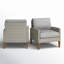 Chaise de patio avec coussins Wenner-835220573
