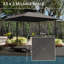 300cm Lighted Tilt Cantilever Parasol-1427772495