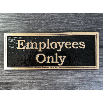 Enseigne employés Contemporary