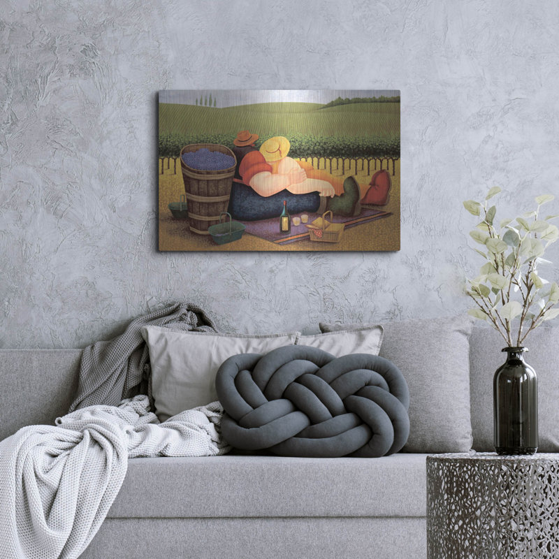 «Summer Picnic» par Lowell Herrero, H 24 po x l 36 po