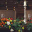 28'' H Aluminum Floor Candlestick