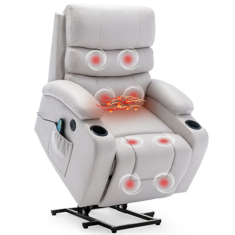 Taichi Heated Massage Chair, White