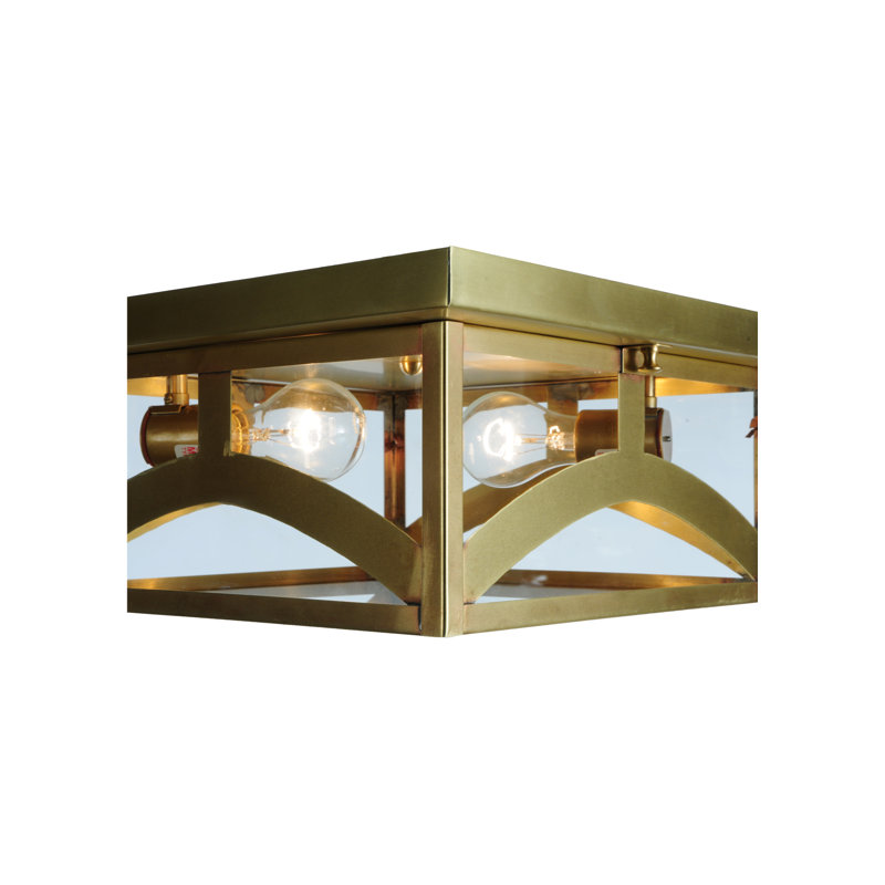 Plafonnier encastré carré pour lanterne 20 po 2 lumières