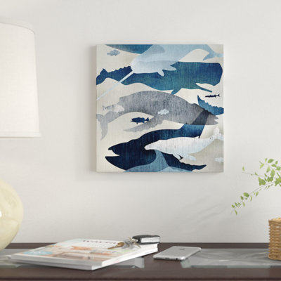 « baleines watch i », impression sur toile
