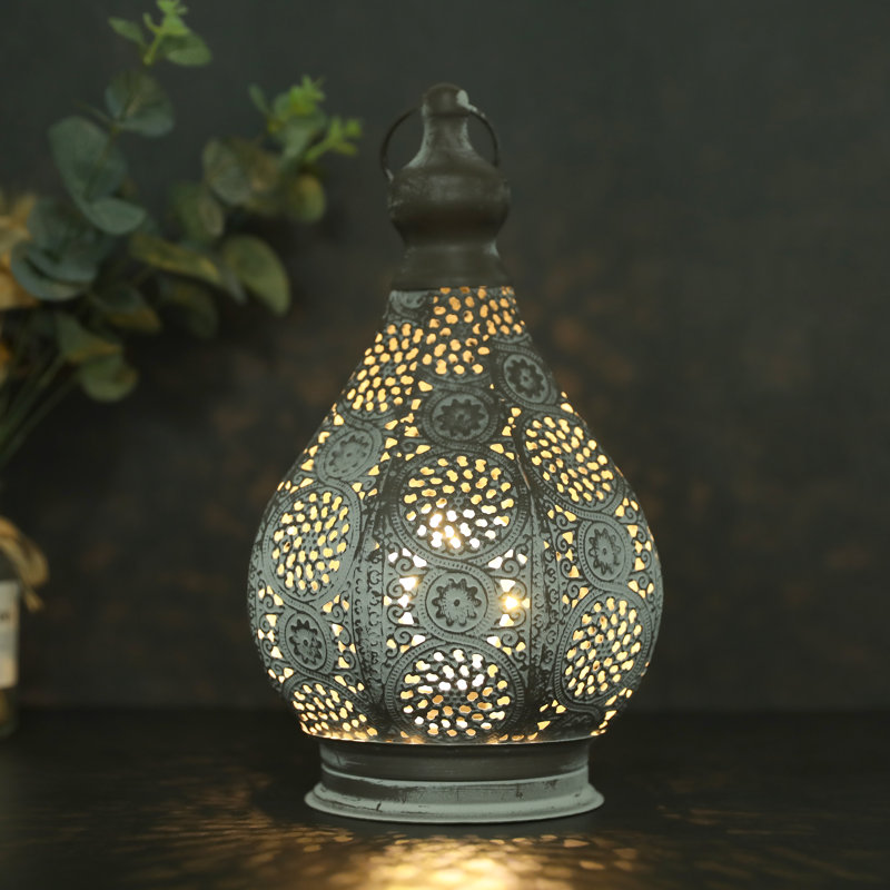 Lampe de bureau grise 11,5 po Fransisca