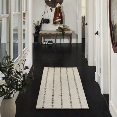 Tapis beige en laine touffeté à la main Austen