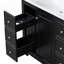 [Cabinet Only] 36" Black Bathroom vanity(Sink not included)