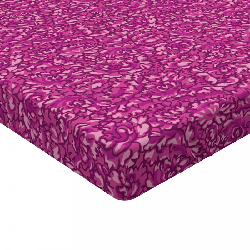 Microfiber Floral Fitted Sheet, Queen Fitted Sheet