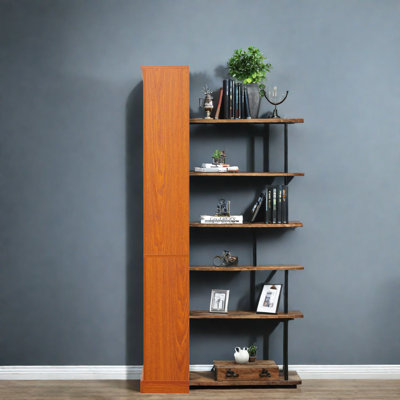 Bibliothèques ouvertes, rangement compact en bois aggloméré pour bureau personnel