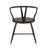 Kennamer Back Metal Side Chair With Wood Seat-249487224
